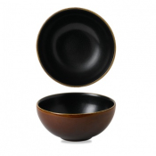 CHURCHILL SUPER VITRIFIED NOURISH SIENA BROWN DEEP BOWL 26OZ