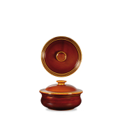 CHURCHILL ART DE CUISINE RUSTICS SIMMER BROWN STEWPOT & LID 15.1OZ