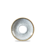 CHURCHILL SUPER VITRIFIED STUDIO PRINTS STONE GREY ESPRESSO SAUCER 4.6inch