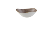 CHURCHILL SUPER VITRIFIED STONECAST RAW BROWN TRIANGULAR BOWL 13OZ