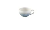 CHURCHILL SUPER VITRIFIED STUDIO PRINTS RAKU TOPAZ BLUE CAPPUCCINO CUP 8OZ