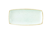 CHURCHILL SUPER VITRIFIED STONECAST DUCK EGG BLUE OBLONG PLATE 11.6X5.5inch