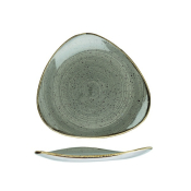 CHURCHILL SUPER VITRIFIED STONECAST PEPPERCORN GREY TRIANGULAR PLATE 7.6inch