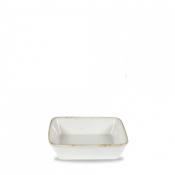 CHURCHILL SUPER VITRIFIED STONECAST HINTS BARLEY WHITE BAKING DISH 70.4OZ