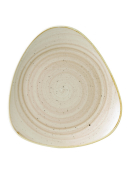 CHURCHILL SUPER VITRIFIED STONECAST NUTMEG CREAM TRIANGULAR PLATE 12.2inch