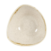 CHURCHILL SUPER VITRIFIED STONECAST NUTMEG CREAM TRIANGULAR BOWL 9OZ