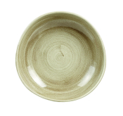 CHURCHILL SUPER VITRIFIED STONECAST PATINA ANTIQUE TAUPE ORGANIC BOWL 38.7OZ