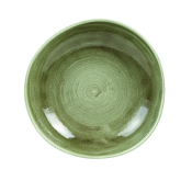 CHURCHILL SUPER VITRIFIED STONECAST PATINA BURNISHED GREEN ORGANIC BOWL 38.7OZ