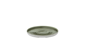 CHURCHIL STONECAST PATINA 10 1/4inch WALLED PLATE B GREEN