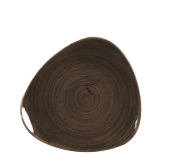 CHURCHILL SUPER VITRIFIED STONECAST PATINA IRON BLACK TRIANGULAR PLATE 9inch