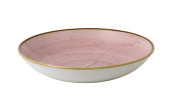 CHURCHILL SUPER VITRIFIED STONECAST PETAL PINK COUPE BOWL 40OZ