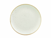CHURCHILL SUPER VITRIFIED STONECAST BARLEY WHITE COUPE PLATE 11.3inch