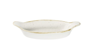 CHURCHILL SUPER VITRIFIED STONECAST BARLEY WHITE OVAL DISH 13.4OZ