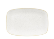 CHURCHILL SUPER VITRIFIED STONECAST BARLEY WHITE CHEF'S OBLONG PLATE 11.8X7.8inch