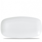 CHURCHILL SUPER VITRIFIED WHITE VELLUM CHEF'S OBLONG PLATE 11.7X6inch