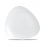 CHURCHILL SUPER VITRIFIED WHITE VELLUM TRIANGULAR PLATE 9inch