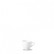 CHURCHILL SUPER VITRIFIED WHITE VELLUM ESPRESSO CUP 3.5OZ