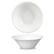 CHURCHILL SUPER VITRIFIED WHITE MEDITERRANEAN SALAD BOWL 46OZ