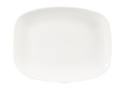 CHURCHILL SUPER VITRIFIED WHITE X SQUARED CHEF'S OBLONG PLATE 10.3X8inch