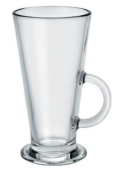 DPS BORGONOVO CONIC LATTE GLASS 9.8OZ/280ML