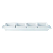 DPS PORCELITE CREATIONS SET 4 BOWLS & TRAY 15X3.5inch