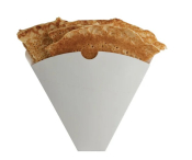 WHITE CREPE CONE 33/146 X 151 MM