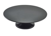 BLACK MELAMINE CAKE STAND 33CM / 13inch