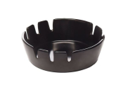ASHTRAY 4inch BLACK MELAMINE