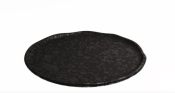 MINERAL CRACKLE PLATE 203X30MM NOIR
