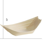 BAMBOO DISPOSABLE WOOD BOAT XLARGE 19.5X9.5X4.5CM 235ML