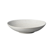 DENBY STUDIO BLUE CHALK MEDIUM RIDGED BOWL 25.5CM
