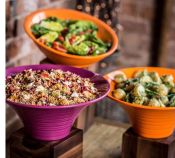 OASIS FLARED BOWL 24CM FUCHS PINK