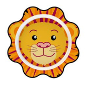 DALEBROOK MELAMINE LION PLATE 9.7inch