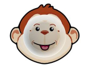 DALEBROOK MELAMINE MONKEY BOWL 5.3OZ