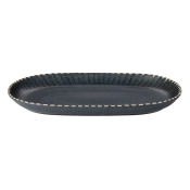 ACADEMY FUSION FLINT OVAL PLATTER 33 X 21CM