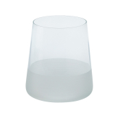WATER CARAFE & TUMBLERS WHITE FROSTED TUMBLER 380ML