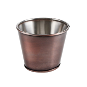 ANTIQUE SILVER RANGE SIDES BUCKET ANTIQUE COPPER 11CM