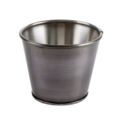 ANTIQUE SILVER RANGE SIDES BUCKET ANTIQUE SILVER 11CM