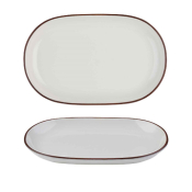 MODEST BROWN OVAL PLATTER 33 X  21CM / 13inch X 8.25inch