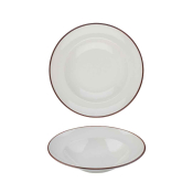 MODEST BROWN PASTA PLATE 25CM / 9.75inch 420ML / 17.75OZ