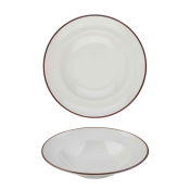 MODEST BROWN PASTA PLATE 28CM / 11inch 560ML / 19.75OZ