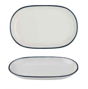MODEST NAVY OVAL PLATTER 33 X 21CM / 13inch X 8.25inch