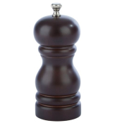 4.5inch BROWN RUBBER WOOD SALT MILL