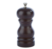 4.5inch BROWN RUBBER WOOD PEPPER MILL