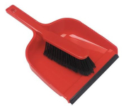 DUSTPAN & BRUSH SOFT RED