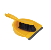 DUSTPAN & BRUSH SOFT YELLOW
