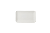 HARVEST NORSE WHITE RECT ORGANIC PLATE 10.6X6.3inch