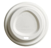 SIP LID FOR 8OZ DOUBLE WALL COMPOSTABLE AQUEOUS CUPS