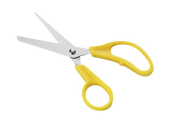 STAINLESS STEEL 5inch WITH PLASTI HANDLE BLUNT/SHARP SCISSORS