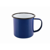 BLUE ENAMEL CUP BLACK RIM 12.5OZ 36CL 50018BLUE